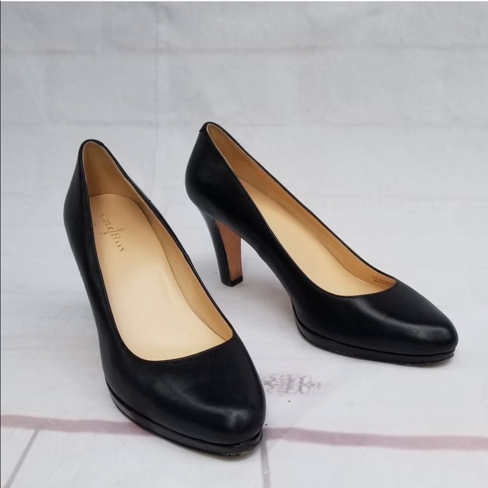 Cole Haan Black Leather Heels